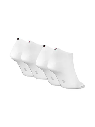 TOMMY HILFIGER | Chaussettes Sneaker Lot de 4 Blanc | weiss